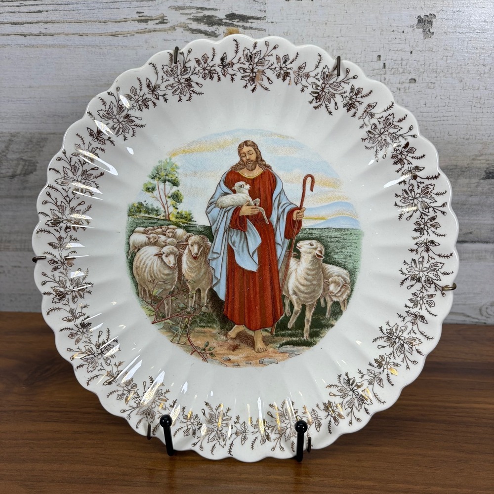 The‎ Good Shepherd 23k Gold First Edition Plate Wall Decor 9"